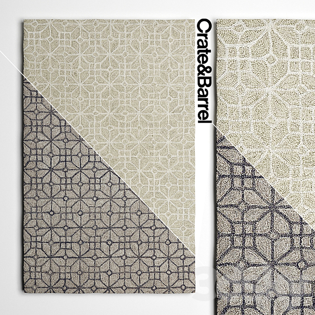 Carpets Crate and Barrel Rhea series 3ds Max - thumbnail 1