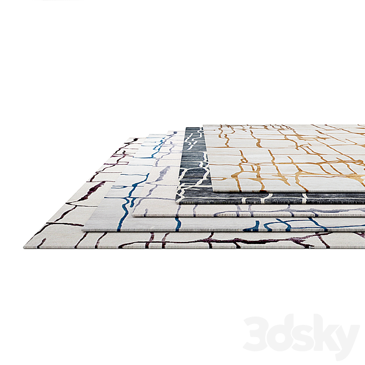 Carpets set 02 (Colombo) 3DS Max Model - thumbnail 2