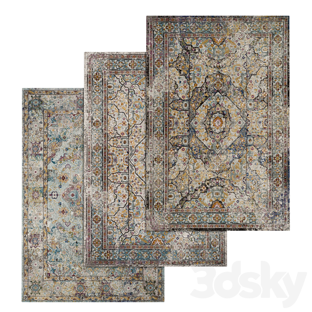 Carpets Set 1 3ds Max - thumbnail 1