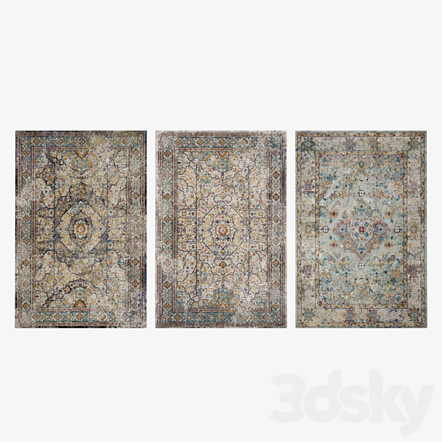 Carpets Set 1 3ds Max - thumbnail 3