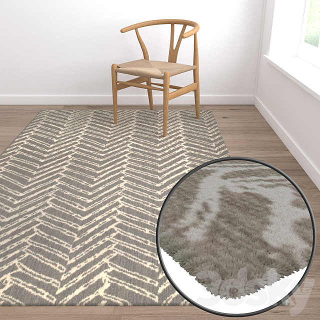 Carpets Set 1407 3DS Max Model - thumbnail 5