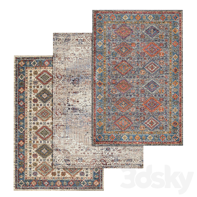 Carpets Set 1441 3DS Max Model - thumbnail 1