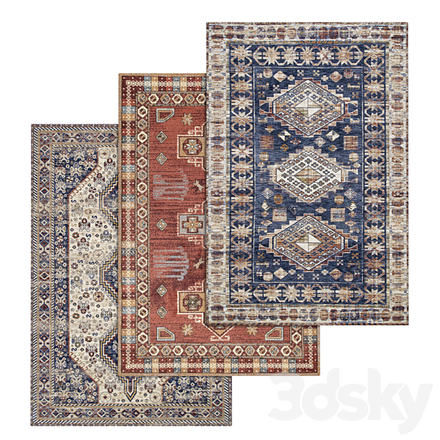 Carpets Set 1486 3ds Max - thumbnail 1