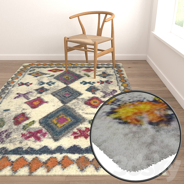 Carpets Set 1569 3dsMax Model - thumbnail 5