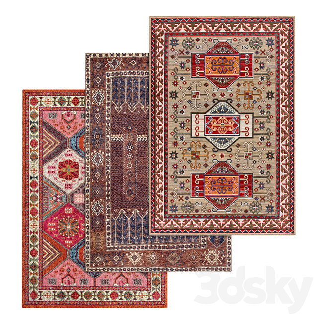 Carpets Set 1625 3ds Max - thumbnail 1