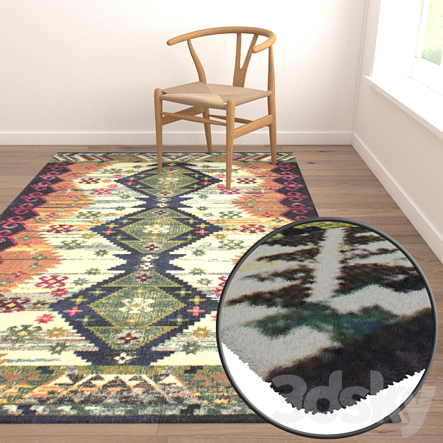 Carpets Set 1628 3DS Max Model - thumbnail 5