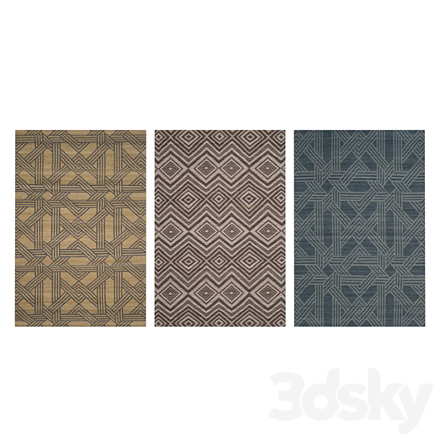 Carpets Set 208 3DS Max Model - thumbnail 3