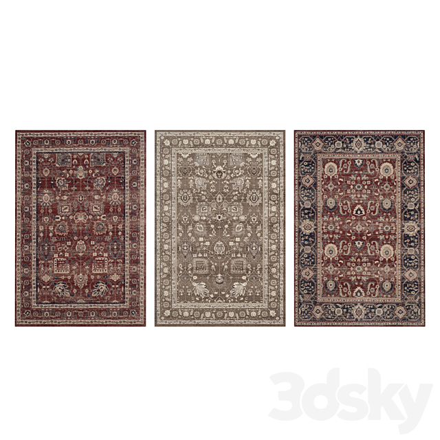 Carpets Set 21 3DS Max Model - thumbnail 3