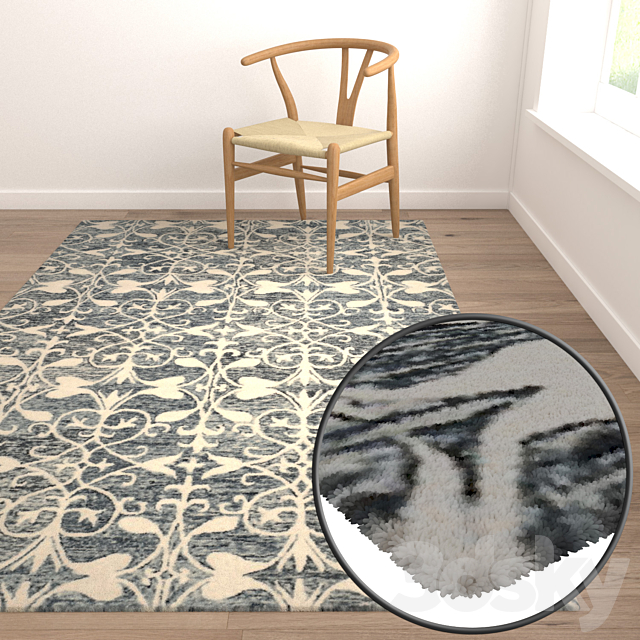 Carpets Set 2363 3DS Max Model - thumbnail 4