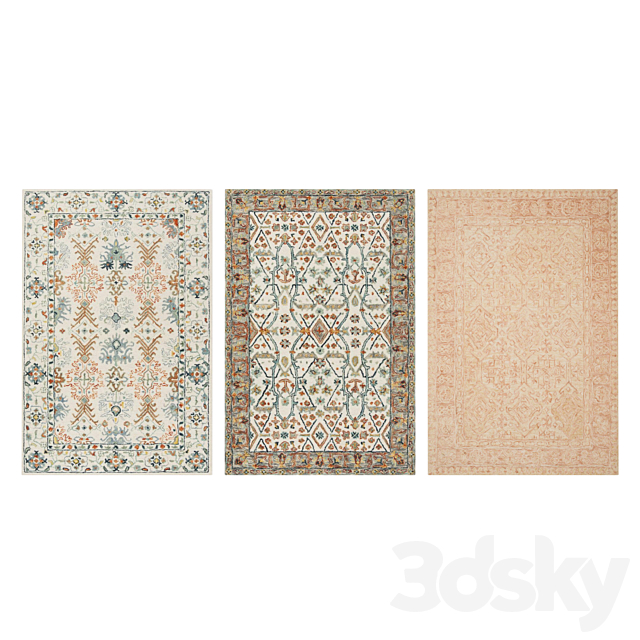 Carpets Set 45 3DS Max Model - thumbnail 3