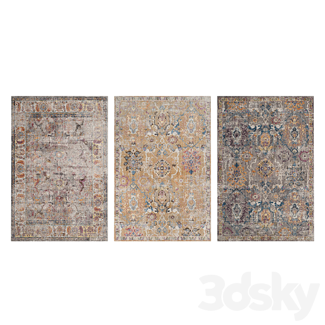 Carpets Set 87 3DS Max Model - thumbnail 3