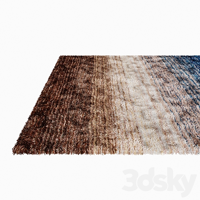 Carpets with long pile | Area carpet set 3ds Max - thumbnail 2