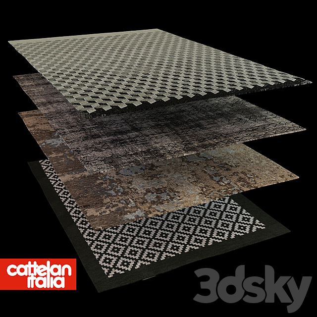 Cattelan rugs 2 3ds Max - thumbnail 1