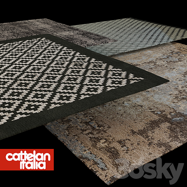 Cattelan rugs 2 3ds Max - thumbnail 2