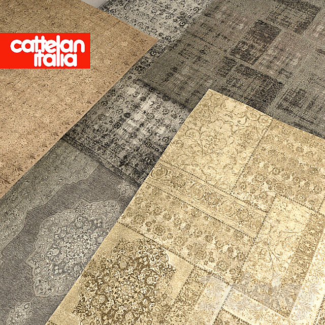 Cattelan rugs 3DS Max Model - thumbnail 2