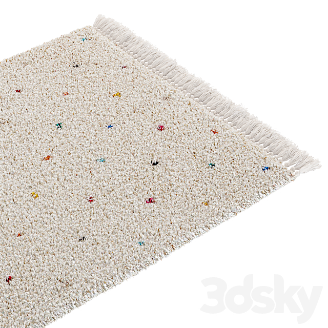 Children’s carpet in multicolored polka dots Javi from LA REDOUTE INTERIEURS 3ds Max - thumbnail 2