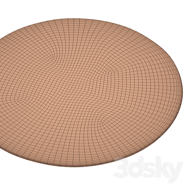 Children’s round carpet with the image of a lion Syma 3dsMax Model - thumbnail 5