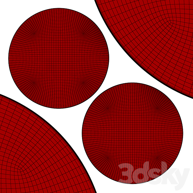 Circle rugs | No. 238 3dsMax Model - thumbnail 3