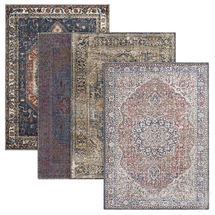 Classic rugs 3DS Max Model - thumbnail 3