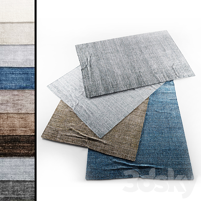 Collection of realistic carpets | Rh lino rug 3ds Max - thumbnail 1