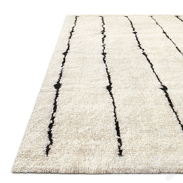 Corsivo Hand-Knotted Wool Rug RH 3DS Max Model - thumbnail 2