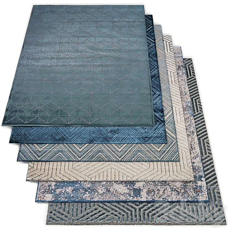 Dantone Home rug Collection 3DS Max Model - thumbnail 1