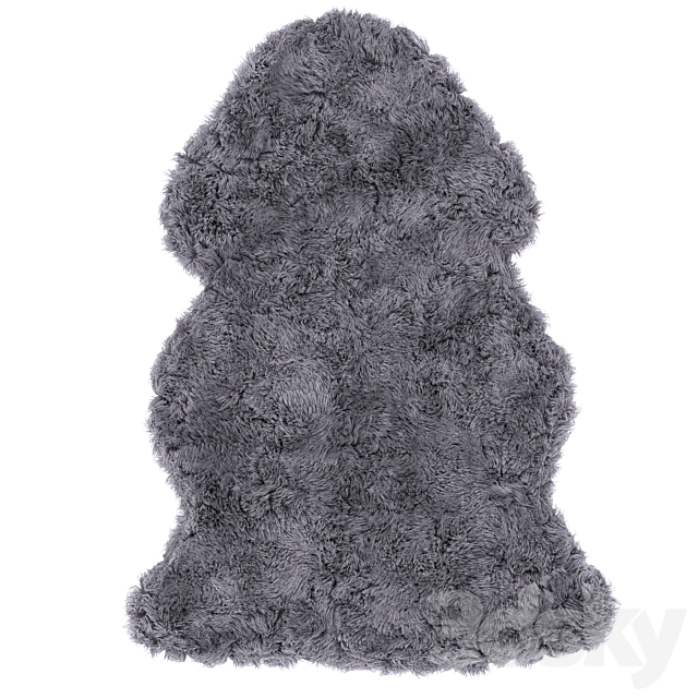 Dark gray rug 3ds Max - thumbnail 2