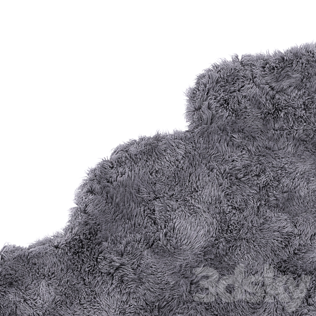 Dark gray rug 3ds Max - thumbnail 3