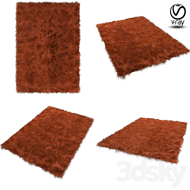 Deep-piled carpet 3ds Max - thumbnail 1