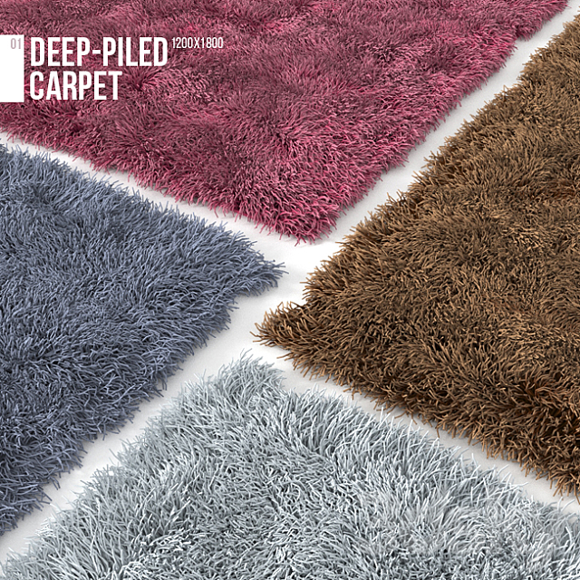 Deep-piled carpet 3DS Max Model - thumbnail 1