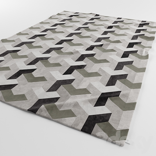 Designer Carpets Ypsilon Grey 3DS Max Model - thumbnail 2