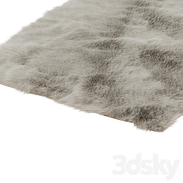 Dominick Handmade Shag Teal Area Rug 2 3DS Max Model - thumbnail 5