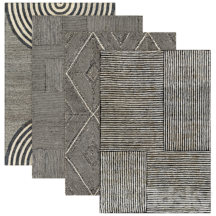 Enjoyable rugs 3DS Max Model - thumbnail 1