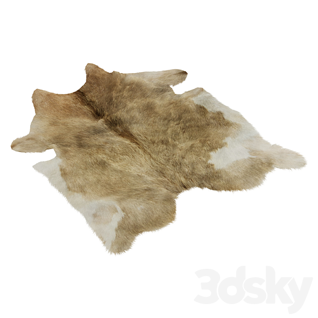 European Rug Cowhide 13 3DS Max Model - thumbnail 3