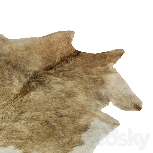 European Rug Cowhide 13 3DS Max Model - thumbnail 4