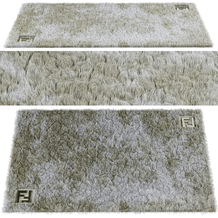 FENDI CASA INDIA COLLECTION RUG 3DS Max Model - thumbnail 1