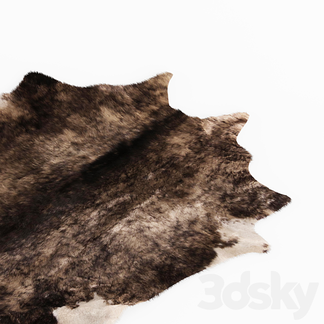 Four rugs from animal skins 07 3DS Max Model - thumbnail 3