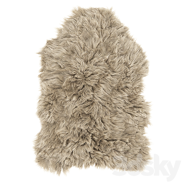 Frost Lux Fur Room Latte Rug 3DS Max Model - thumbnail 2