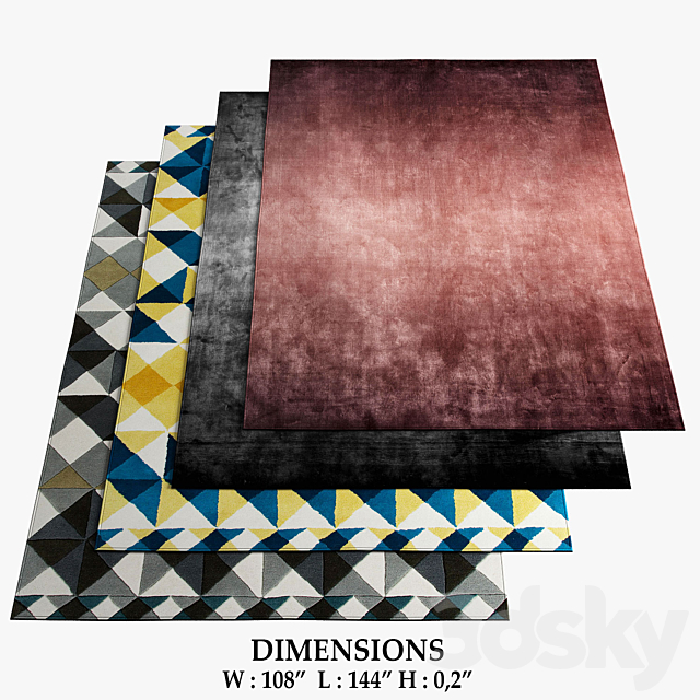 GIOPAGANI and GAN Rugs_489 3ds Max - thumbnail 1