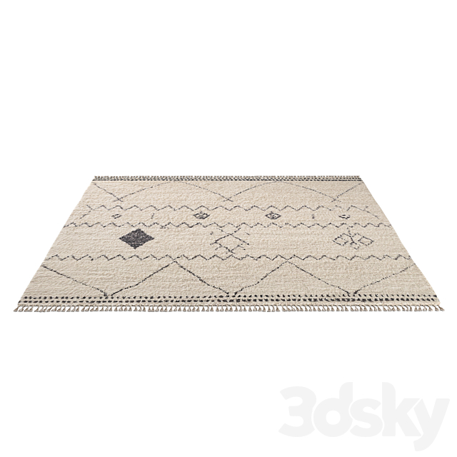 HANAA WOOL RUG 3DS Max Model - thumbnail 3