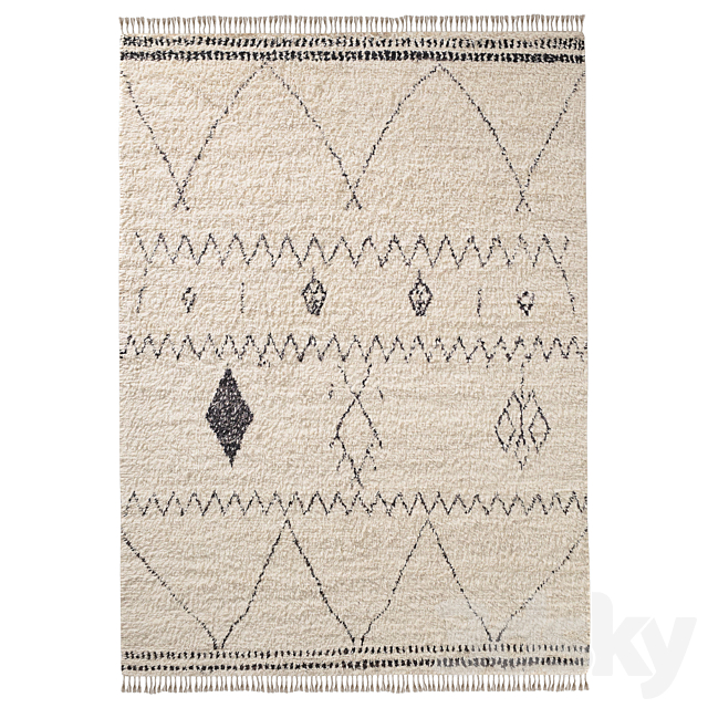 HANAA WOOL RUG 3DS Max Model - thumbnail 4