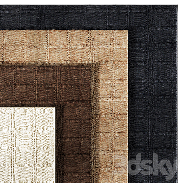 Harper Jute Rug by Jake Arnold 3ds Max - thumbnail 2