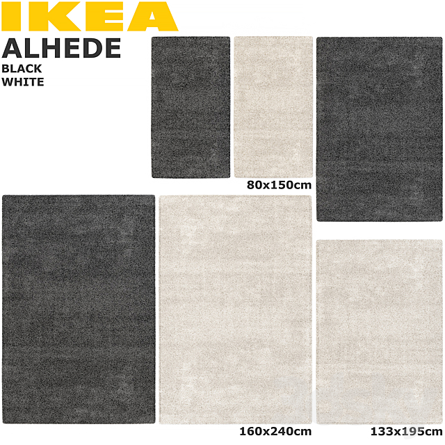 IKEA ALHEDE (ALHEDE) RUG SET 3DS Max Model - thumbnail 2