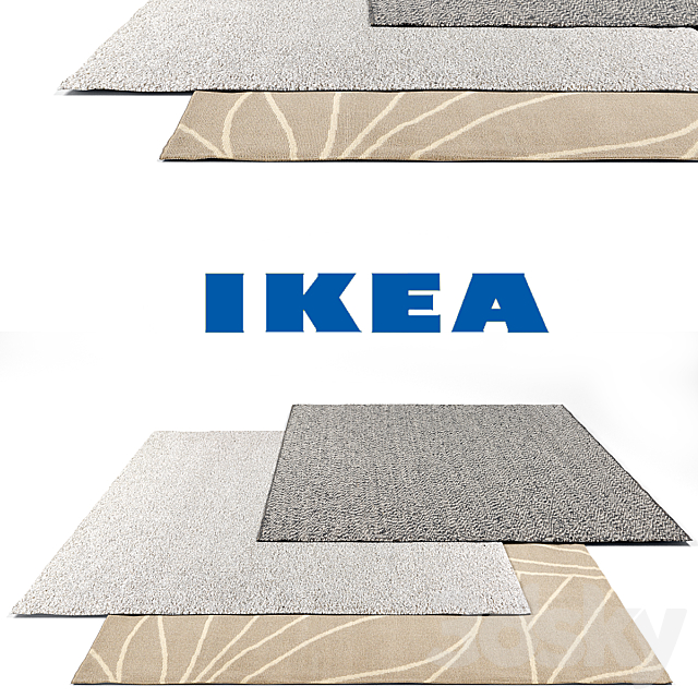 Ikea Rug Set 3ds Max - thumbnail 1