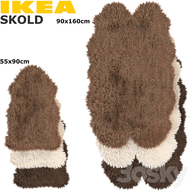 IKEA SKOLD (SKOLD) RUGS SET 3DS Max Model - thumbnail 3