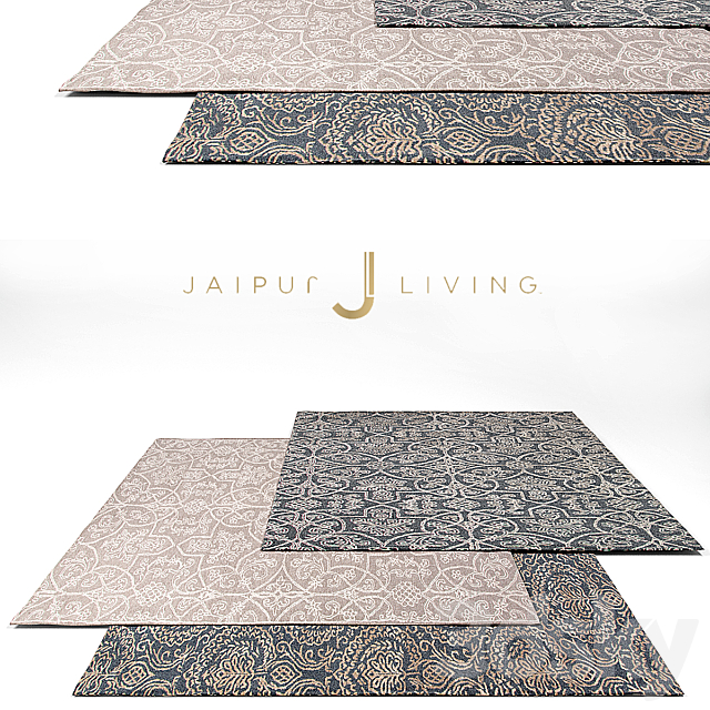 Jaipur Living Classic Rug Set 1 3ds Max - thumbnail 1