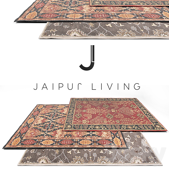 Jaipur Living Classic Rug Set 9 3ds Max - thumbnail 1