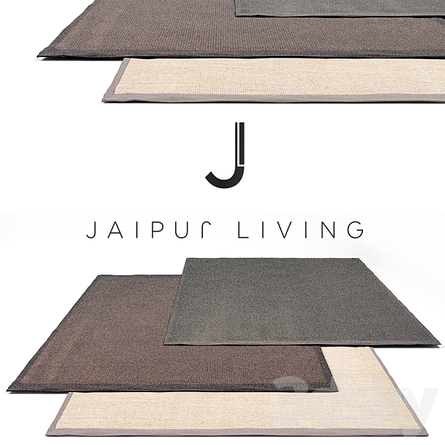 Jaipur living Luxury Rug Set 12 3ds Max - thumbnail 1