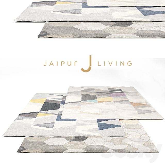 Jaipur living New Rug Set 2 3ds Max - thumbnail 1