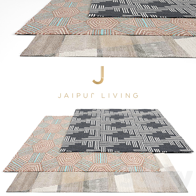 Jaipur Living Rug Set 12 3ds Max - thumbnail 1